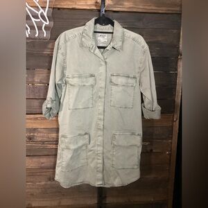 Abercrombie & Fitch Olive Green Utility Dress